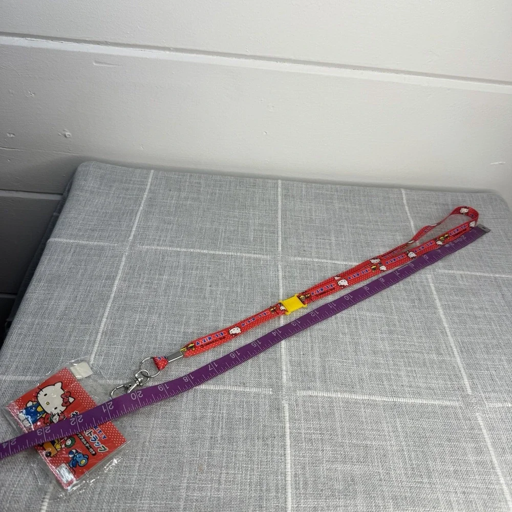 Hello Kitty ID Lanyard Red Blue Yellow Sanrio Japan NEW‎